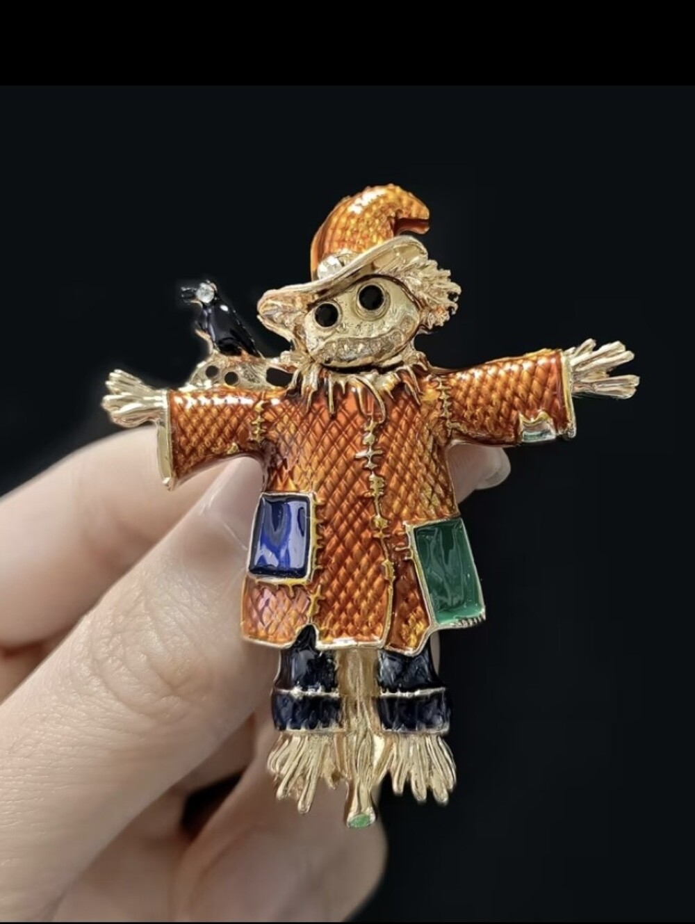 Scarecrow Fall Decor Brooch NEW - Picture 4 of 13